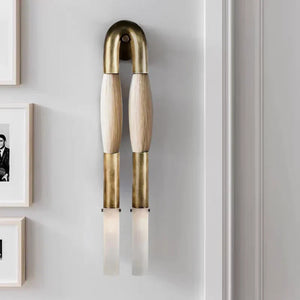 Antonia Horsehair Double Sconce