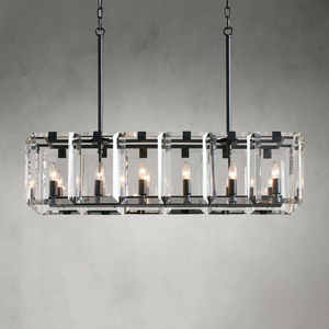 Crystal Prism Rectangular Chandelier 40''53''