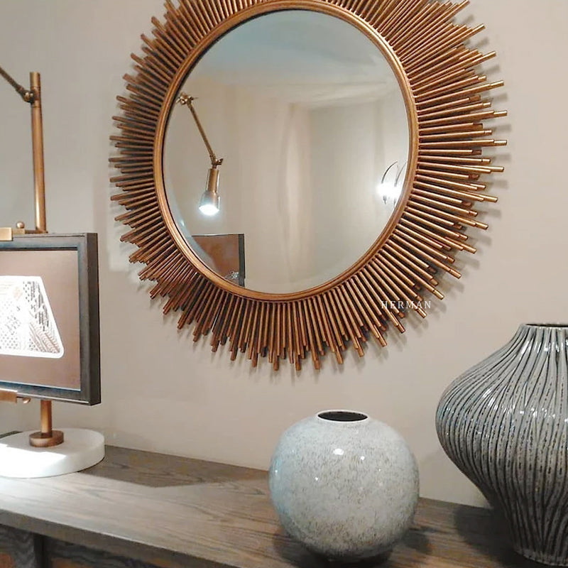 Althely Brass Wall Mirror