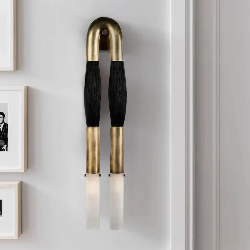 Antonia Horsehair Double Sconce