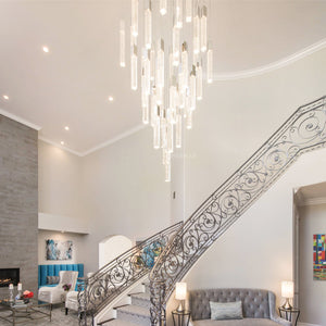 Sparkling Night Chandelier Vertical // XL  25  Light