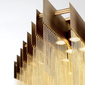 Bloomfield LED Chandelier Gold