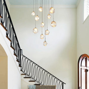 Art Twisted Round Chandelier