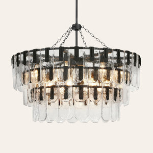 Nadia Glass Chandelier 30" 41"