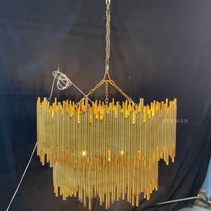 Althely Brass 8 Lights  2-Tier Chandelier