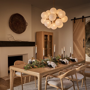 Mandoza Brass Glass Chandelier-Vancei