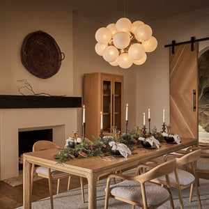 Mandoza Nickel Glass Chandelier-Vancei