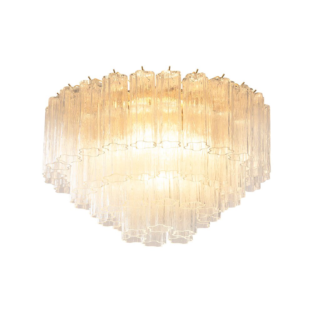 Murano Pink Glass Ceiling Light
