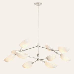 Argus glass Double Tier Chandelier 45" Width
