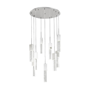 Sparkling Night Chandelier // 9 Light LED Spiral