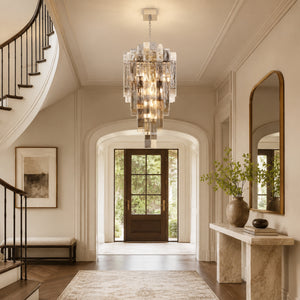Altesa Square Glass Chandelier 20-Light