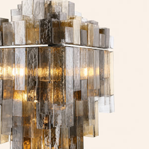 Altesa Square Glass Chandelier 20-Light