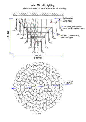 MARIELLE PETAL CHANDELIER