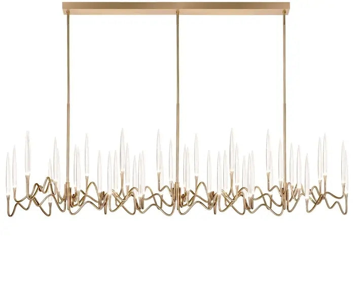 Pezzo Long Chandelier 40"W 59"W 78"W-Vancei