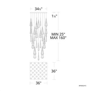 Devotion Linear Chandelier 40 Light-Vancei