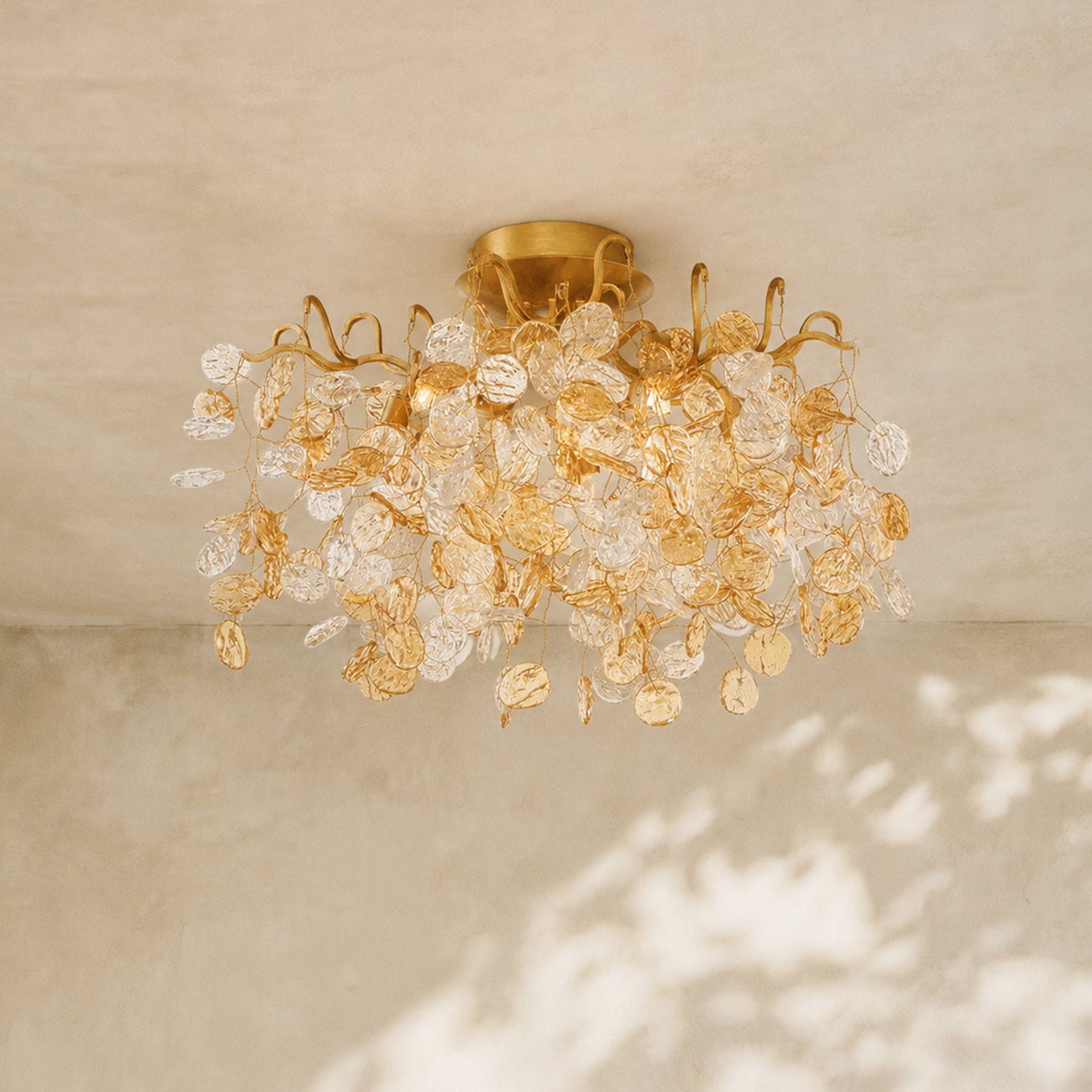 Campo Round Flush Mount Ceiling Fixture 5 Light 21"W