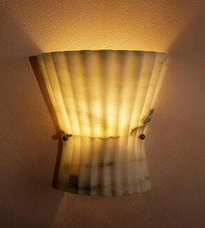 Mallory Alabaster Wall Light 9"H
