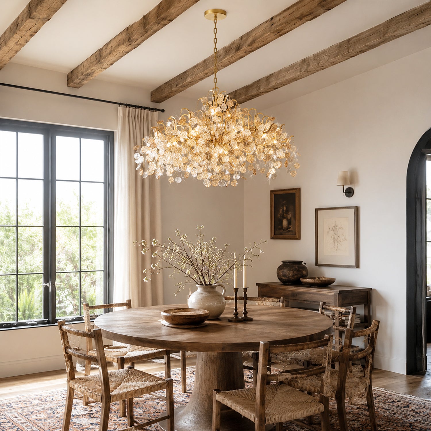 Campo Round Chandelier 8 Light 26"W
