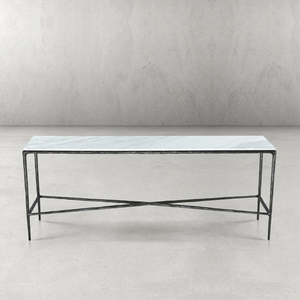 Thaddies Rectangle Marble Console Table