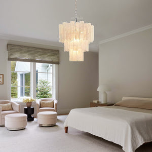 Murano Chandelier – 48 tubes – Alabaster White - Oasislives
