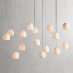 Arica Alabaster Linear Chandelier - Oasislives