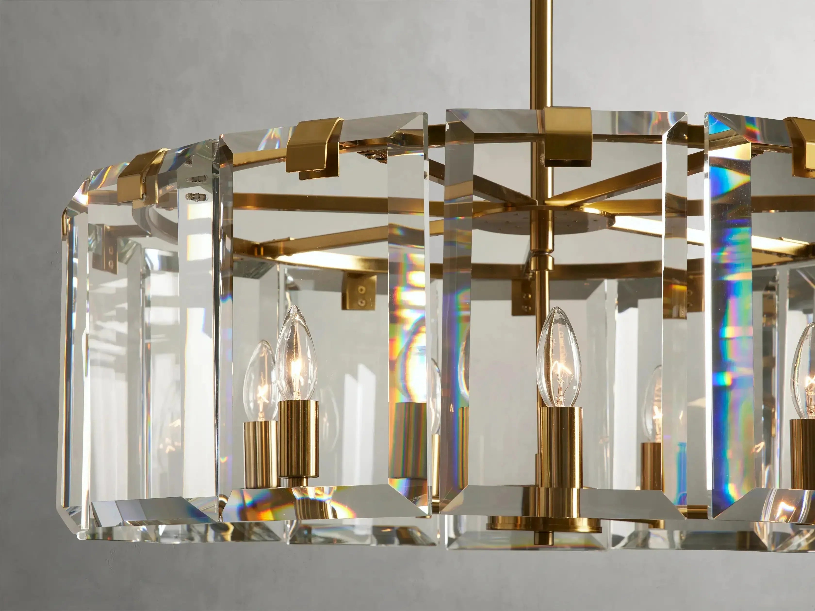 Crystal Prism Round Chandelier 5Light 7Light
