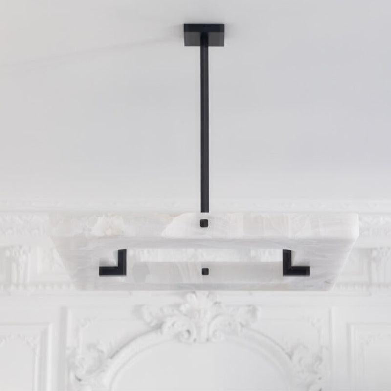 Glacera Square Alabaster Chandelier