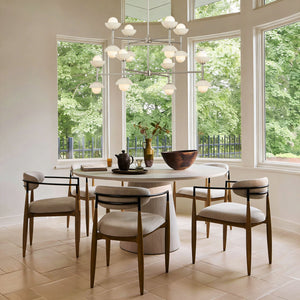 Glowen Alabaster Double Tier Chandelier