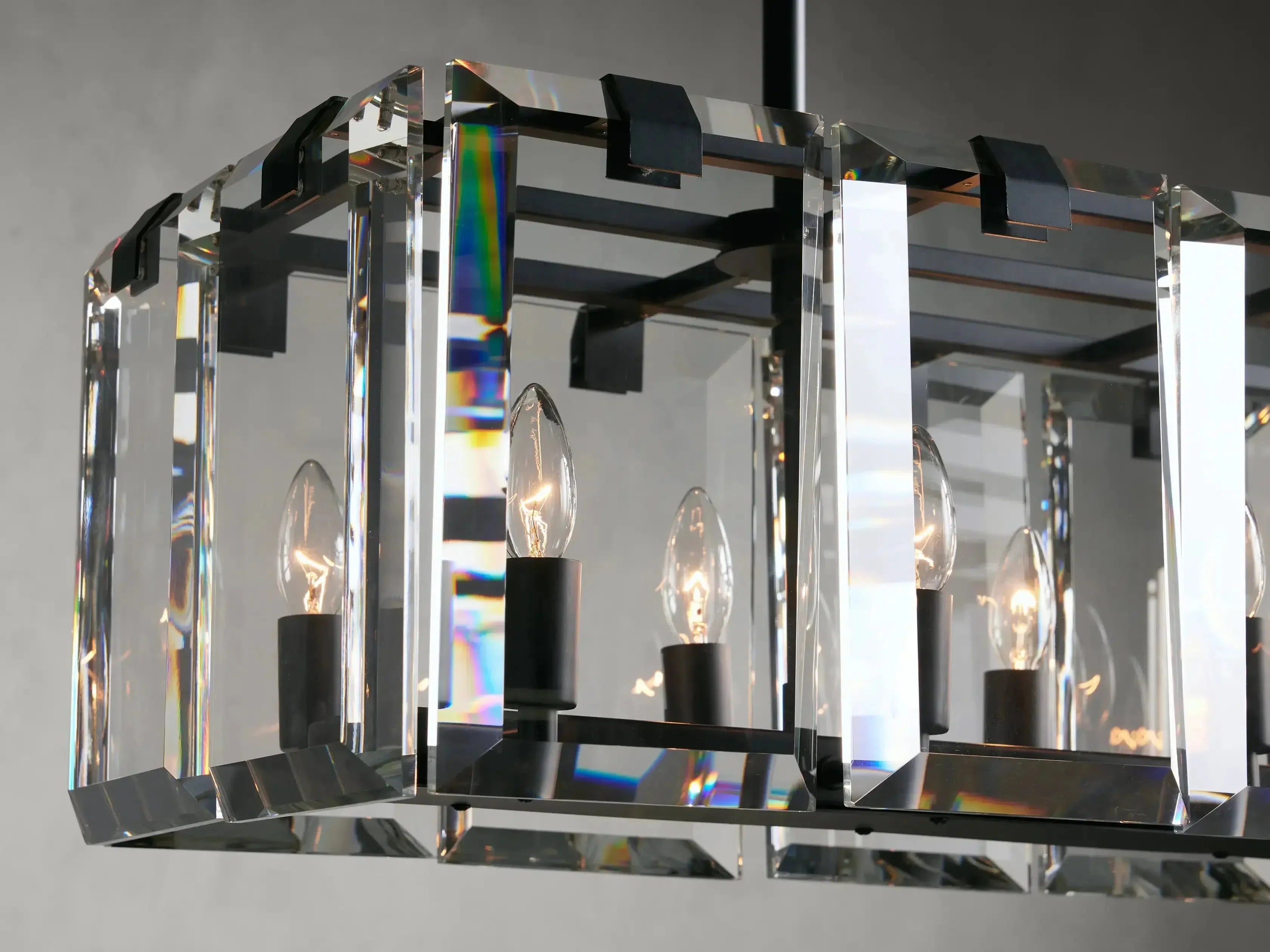 Crystal Prism Rectangular Chandelier 40''53''