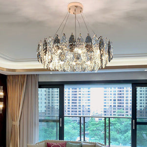 Flora Leaf Ring Chandelier 32"-Vancei