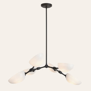 Argus Glass Chandelier 32" Width