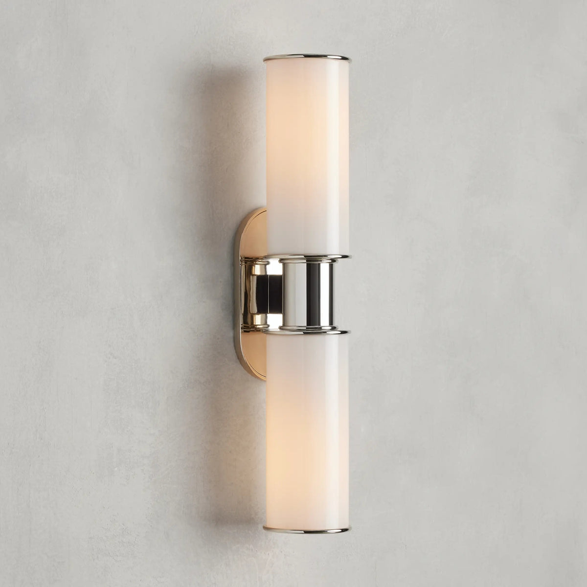 Harlin Modern Milk Glass 2-Light Wall Sconce-Vancei