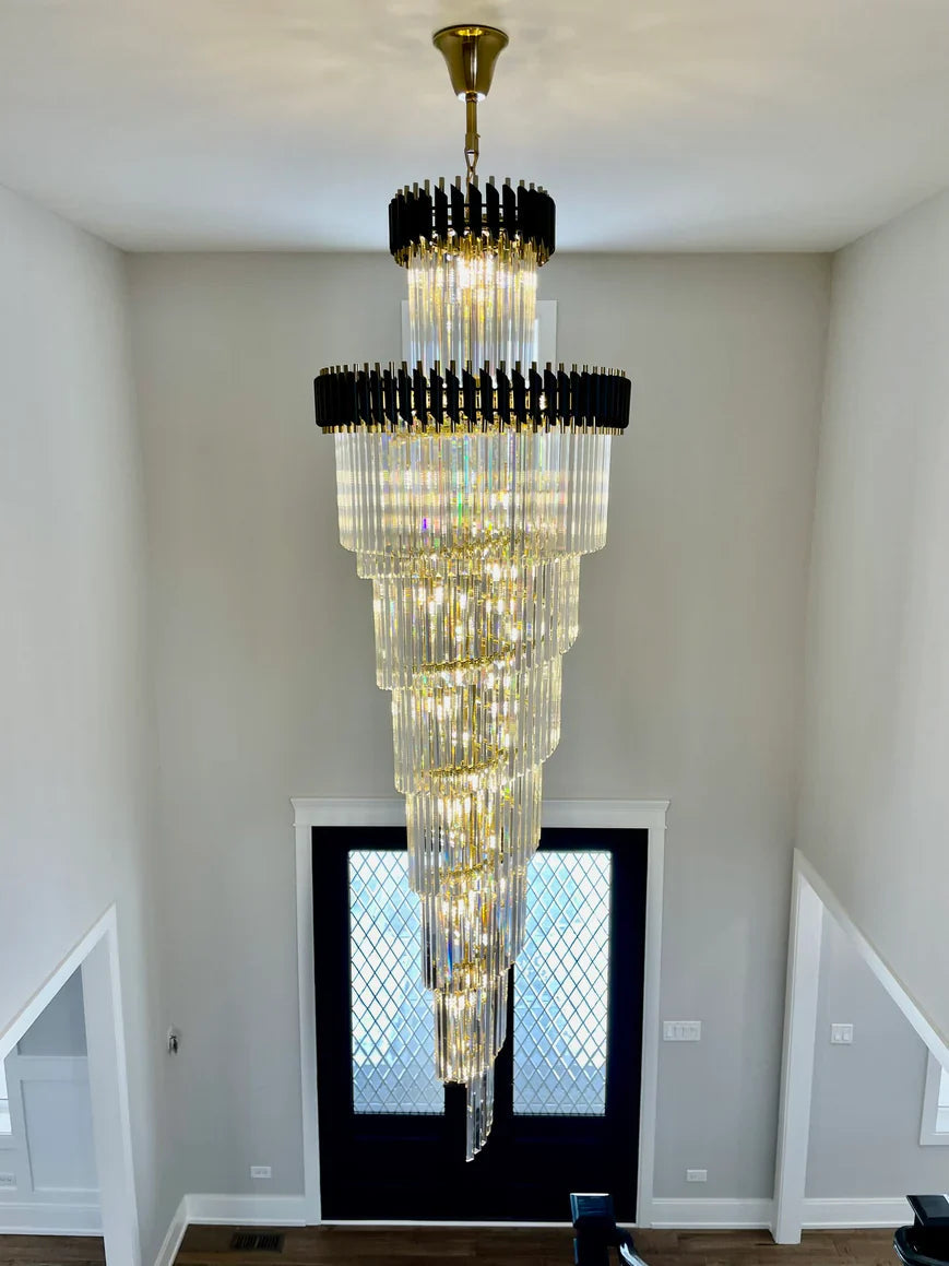 Cyrus Multiple Tier Crystal Chandelier-Vancei