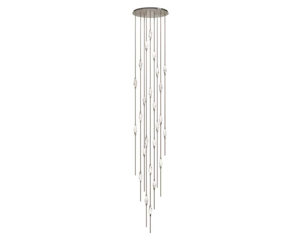Pezz Round 12 Cluster Chandelier altezza height 700cm/275"