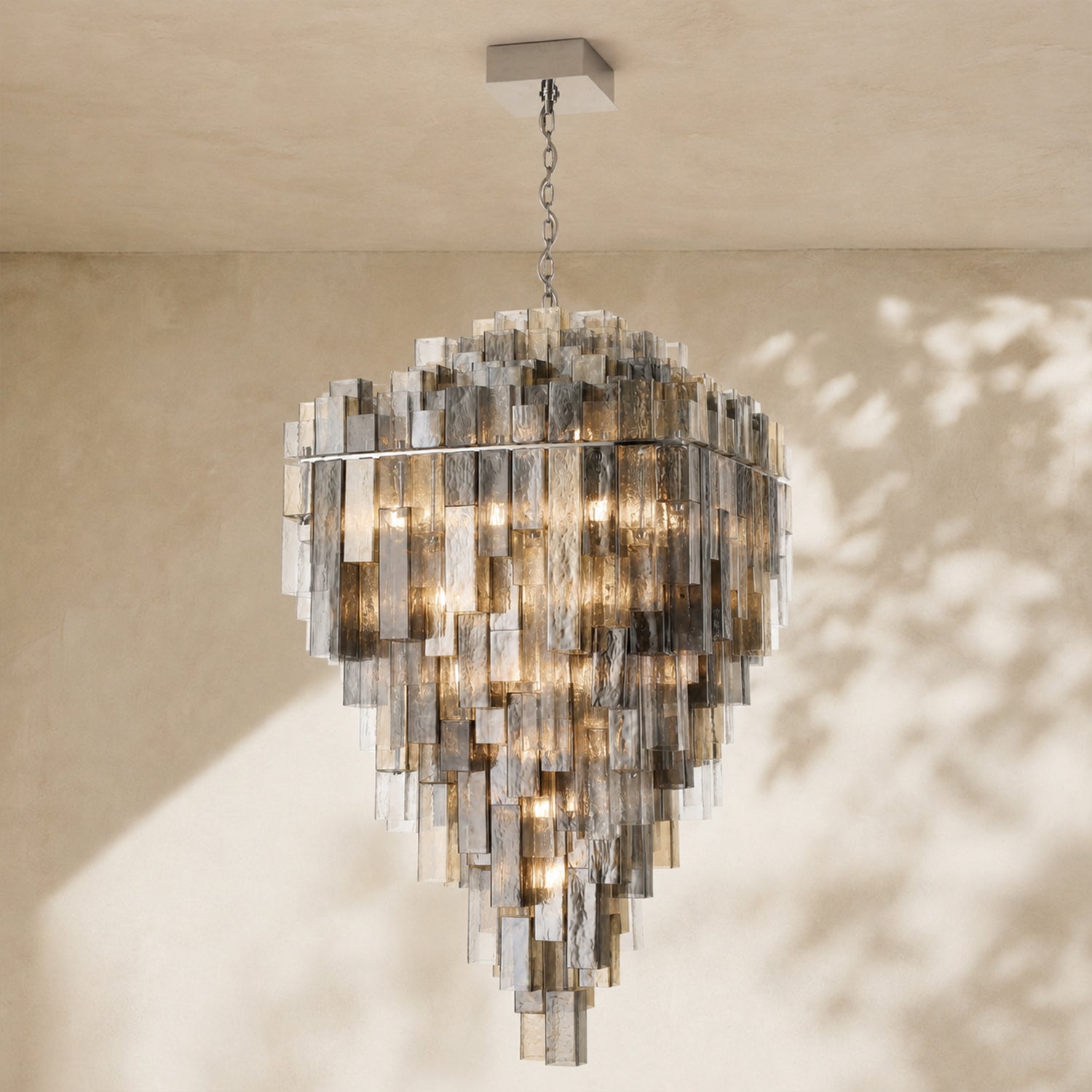 Altesa Square Glass Chandelier 46-Light