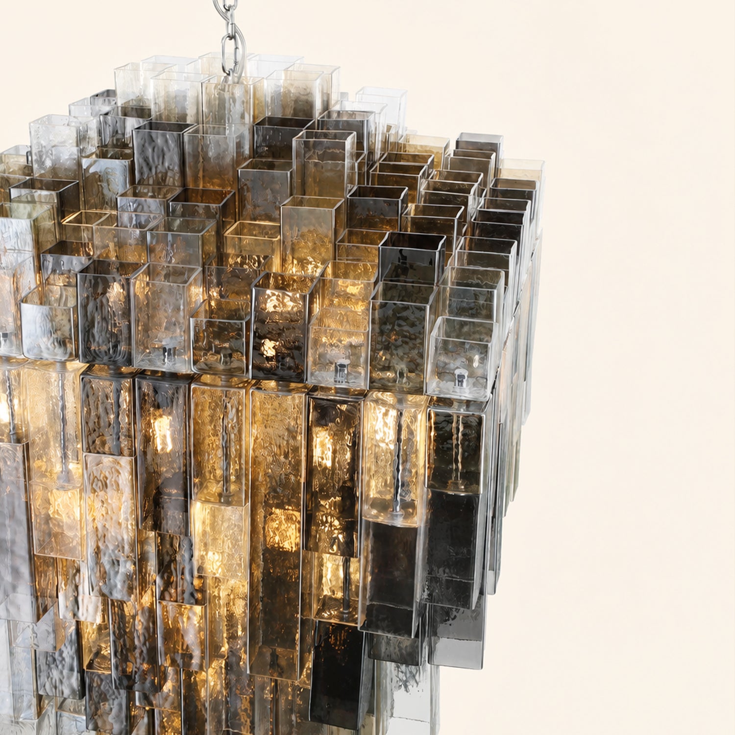 Altesa Square Glass Chandelier 46-Light
