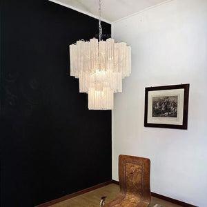 Murano Chandelier – 48 tubes – Alabaster White - Oasislives