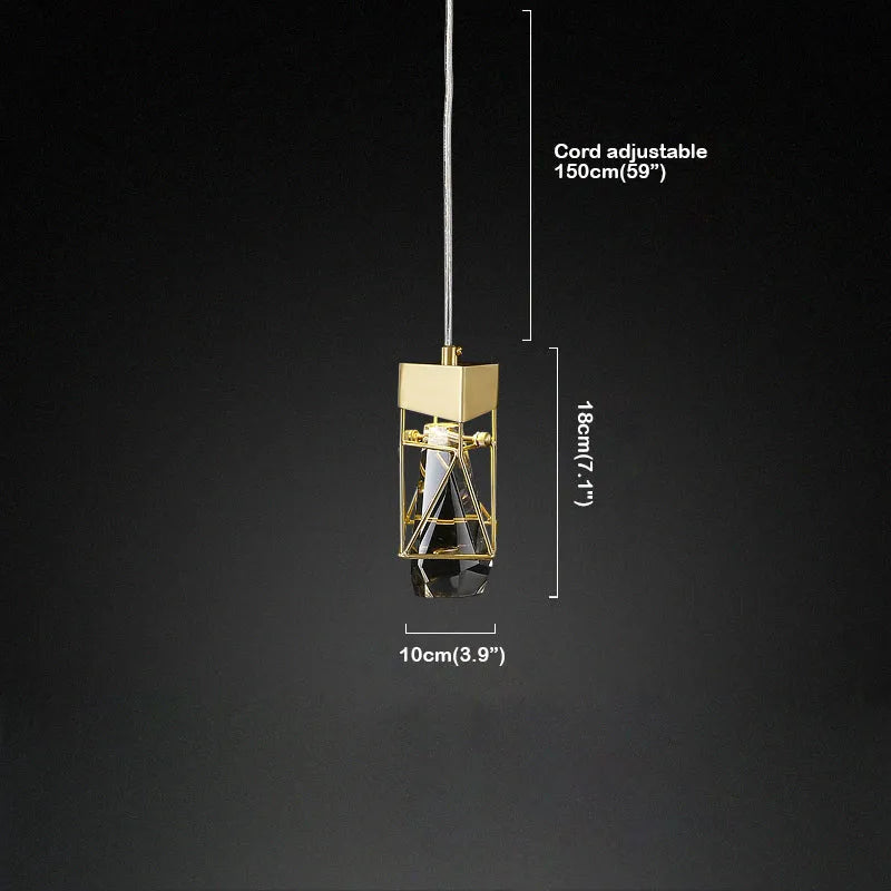 RILEY MODERN CRYSTAL PENDANT 1 LIGHTS
