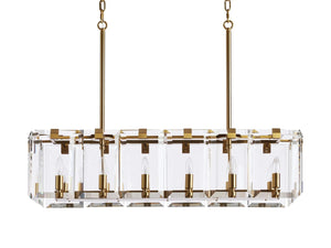 Crystal Prism Rectangular Chandelier 40''53''