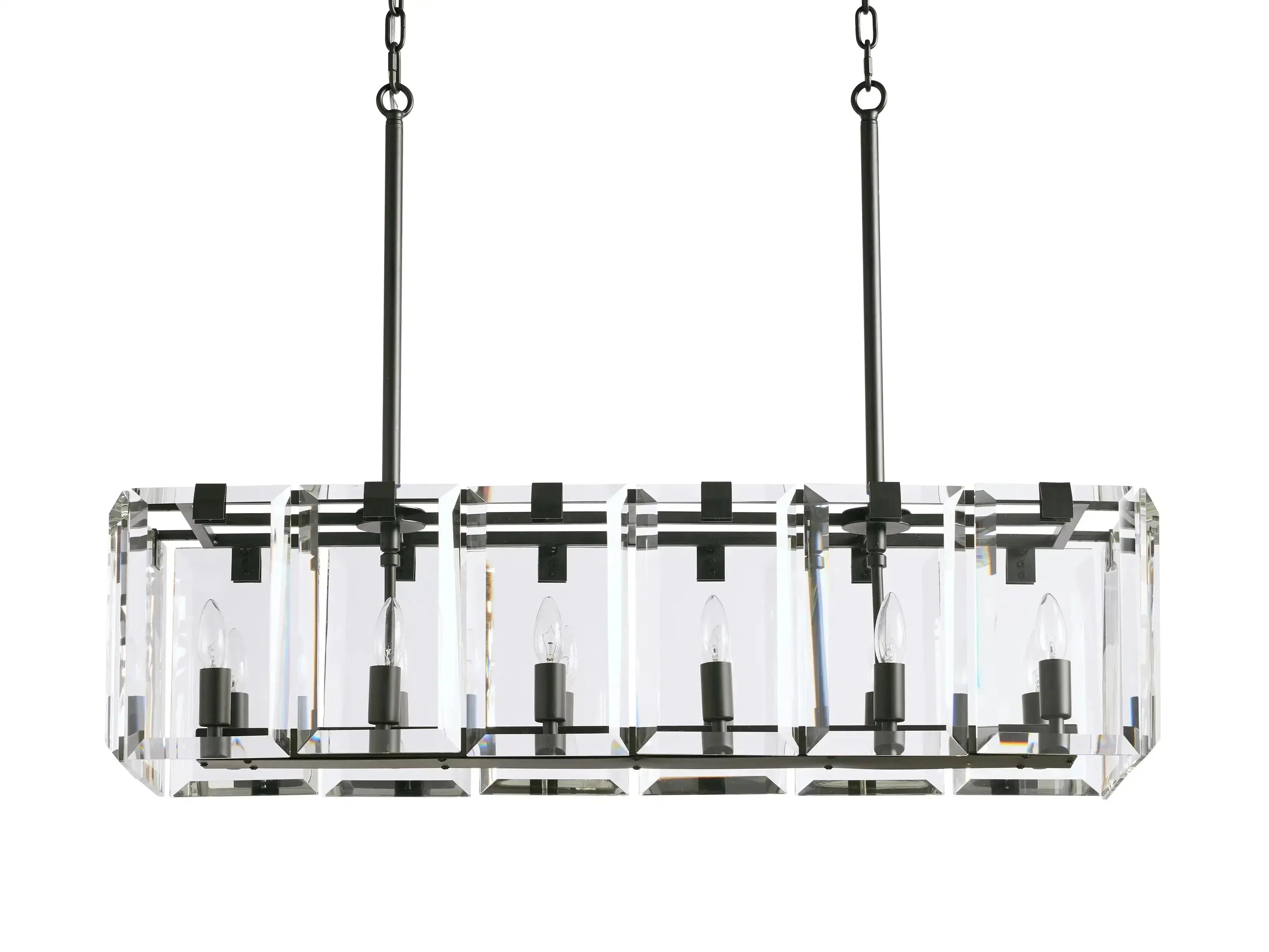 Crystal Prism Rectangular Chandelier 40''53''