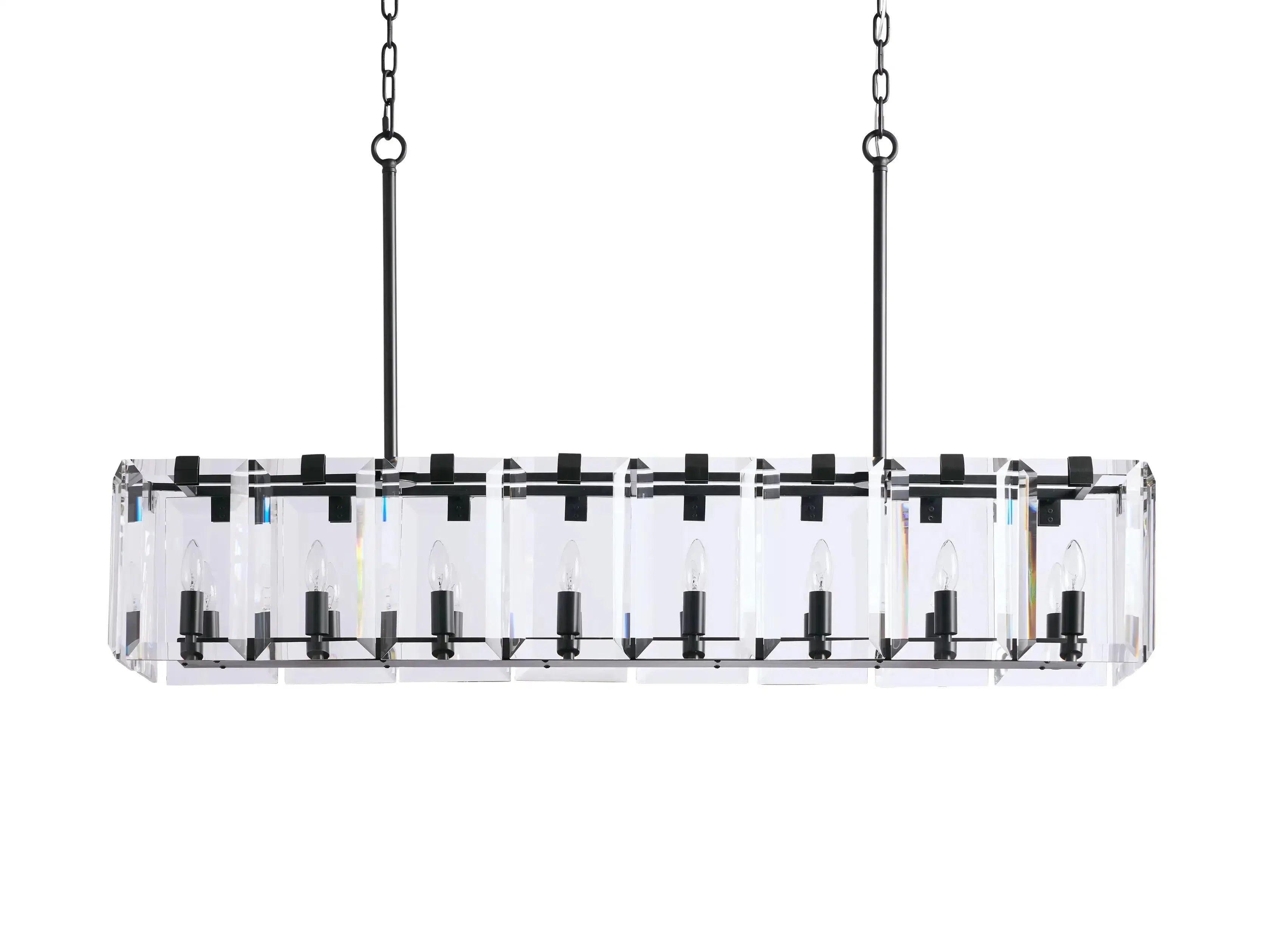 Crystal Prism Rectangular Chandelier 40''53''