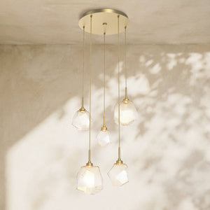 Art Twisted Round Chandelier