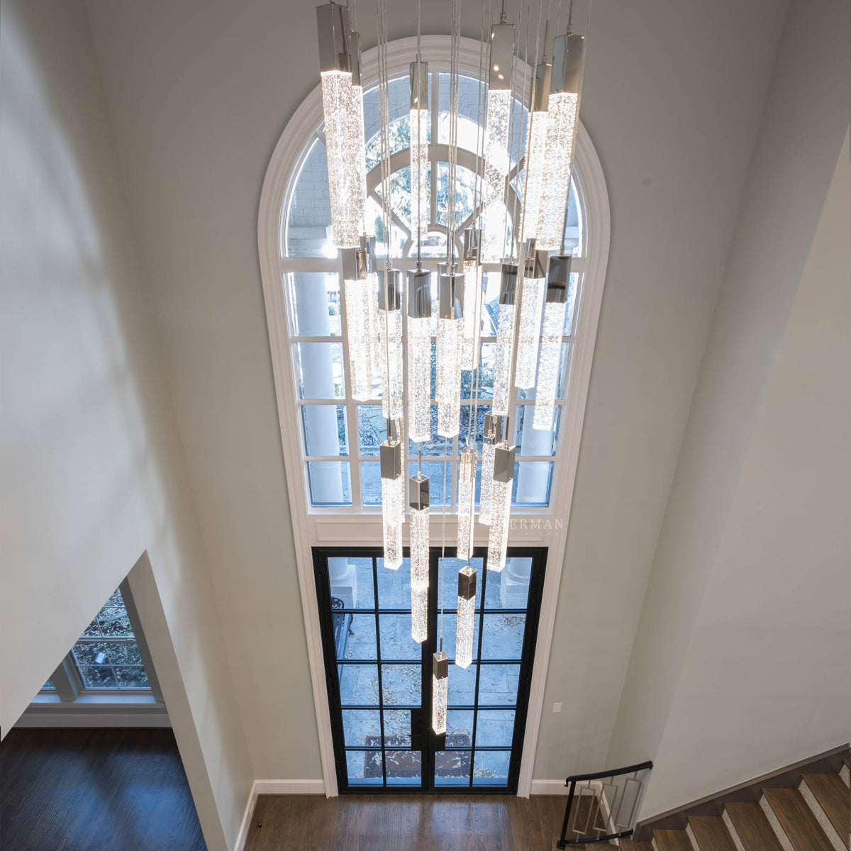 Sparkling Night Cylinder Chandelier// 13 Light