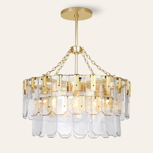 Nadia Glass Chandelier 30" 41"