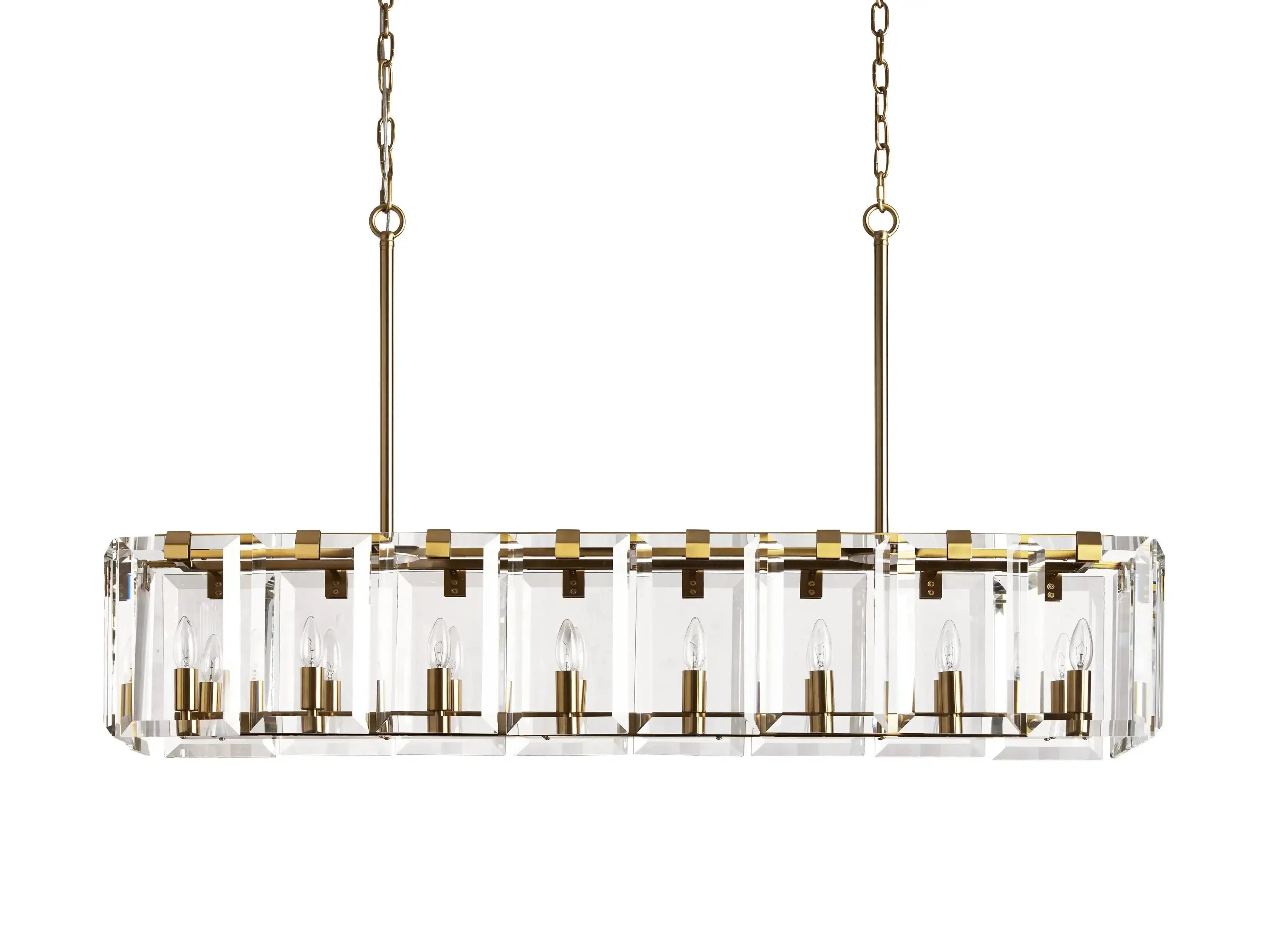 Crystal Prism Rectangular Chandelier 40''53''