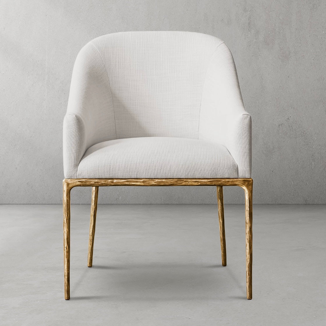 Thaddeus Slope Fabric Dining Armchair-Vancei