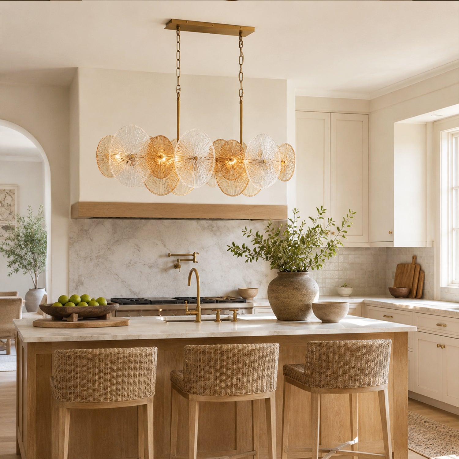 Suna Linear Chandelier 8 Light 54"W