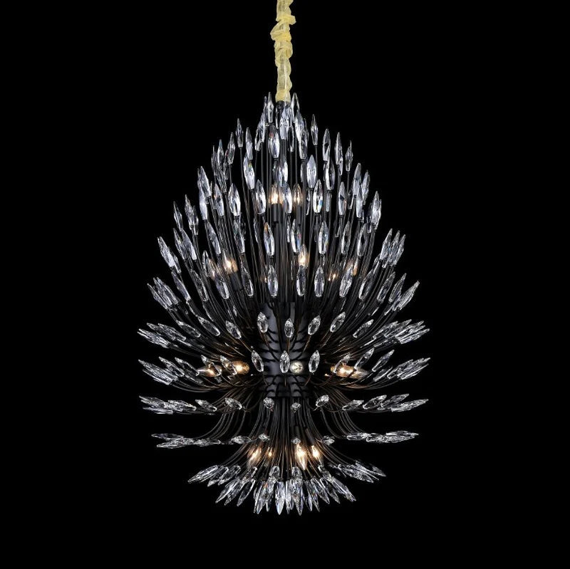 Lily Starburst Crystal Sputnik Chandelier 43"W-Vancei