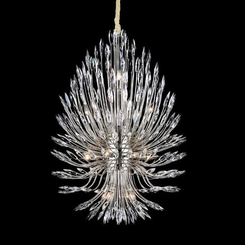 Lily Starburst Crystal Sputnik Chandelier 43"W-Vancei