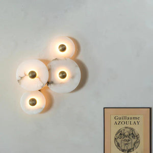 Median Alabaster Flush mount - 4 Surface
